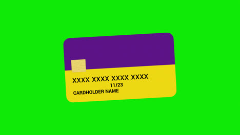 bank-card-icon-Animation.-loop-animation-with-alpha-channel,-green-screen.